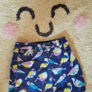 Mini Boden Bird Skirt